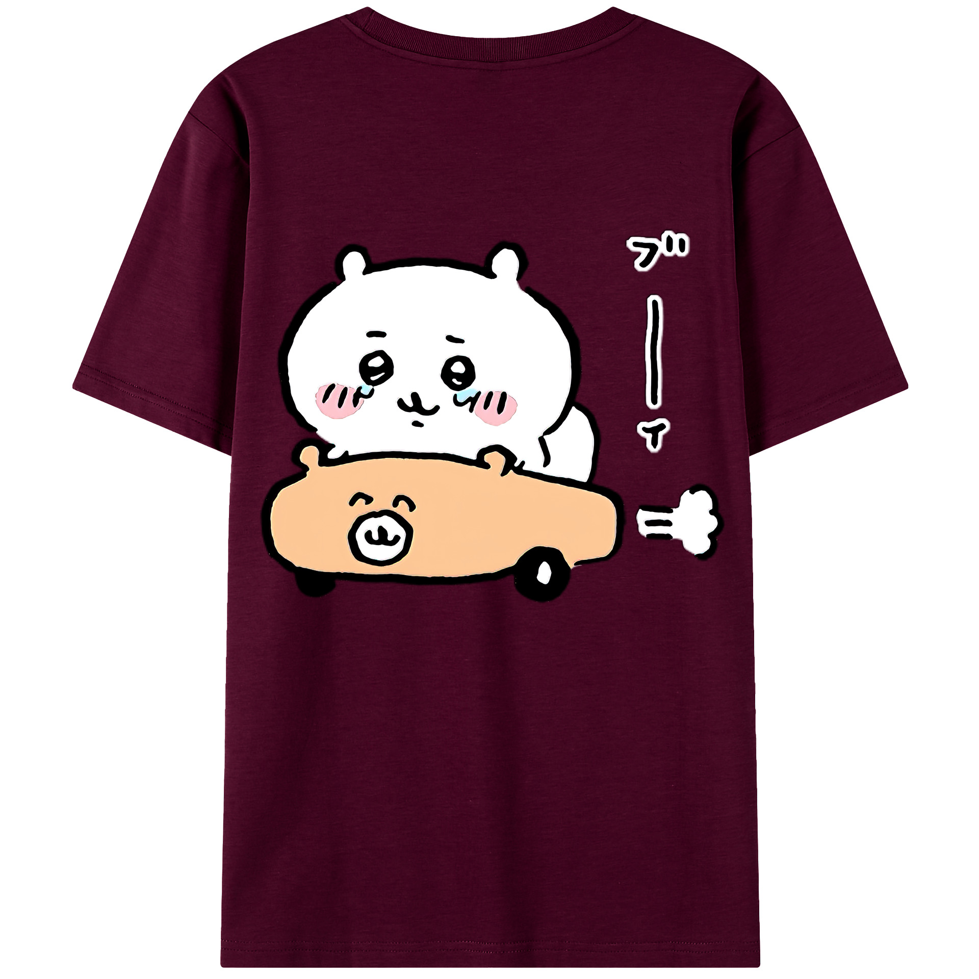 （画像用） ちいかわ ちいかわ Chii-kawa chiikawa レディース半袖Tシャツ(バックプリント)